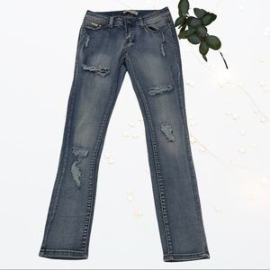 🔥J&C Distressed Denim Jeans size 7